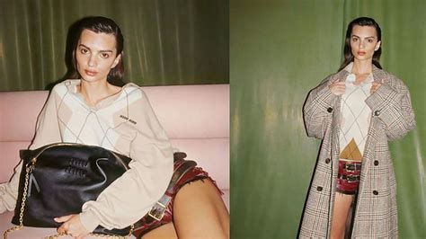 emrata miu miu|Emily Ratajkowski looks unbelievably different in Miu Miu's latest .